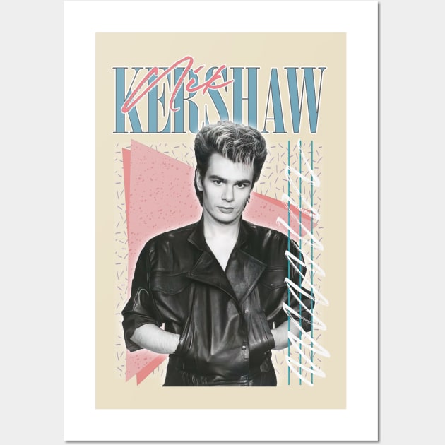 Nik Kershaw - 80s Style Retro Design Wall Art by DankFutura